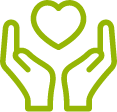Logo manos corazón